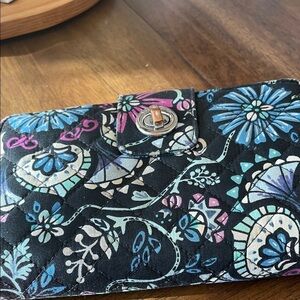 Vera Bradley ( used ) Floral Patterned Wallet with Turn Lock